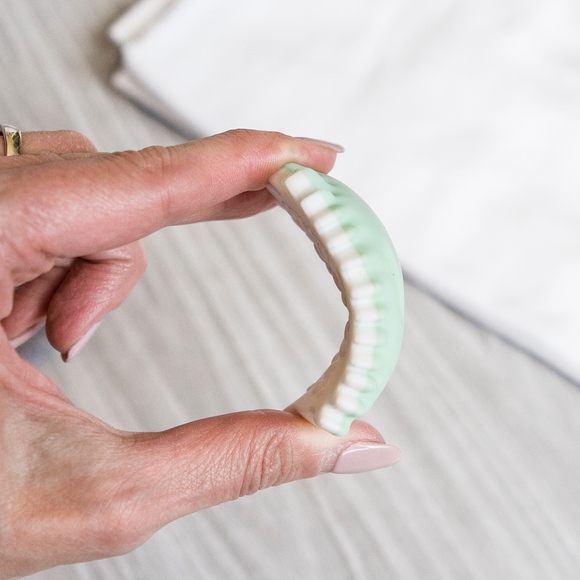 Green Hedgehog Teether, Non-Toxic Silicone Teether - Picture 8 of 8